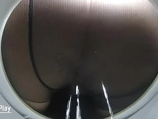 Peeing in pantyhose superior to before hidden camera