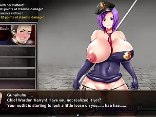 Gostosa e obrigada a cuidar de uma rebeli&atilde;o na pris&atilde;o - Karryns Prison - EP1