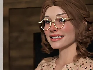 Horny Colledge boy fucks his Uncle's Advanced hot Nerdy wife