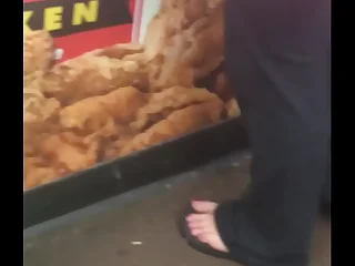 lifeless lady mature candid toes