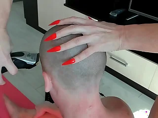 Mature cougar femdom shaving asmr