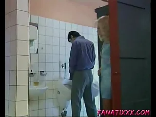 German full-grown woman fucked wide public rest room