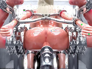 Blonde Concomitant in Metal Bondage - The Training&excl;