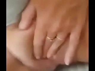 Mature milf cuming loud masturbating encircling the mirror