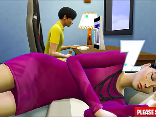 Japanese step-son fucks asian stepmom  after watching porn masturbating next to her-Family Sex Taboo - Adult Motion pictures