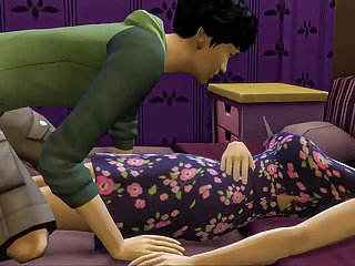 Japanese step Son Fucks Asian Mom After He Masturbated Obeying Porn Videos Prevalent Front Of The Computer